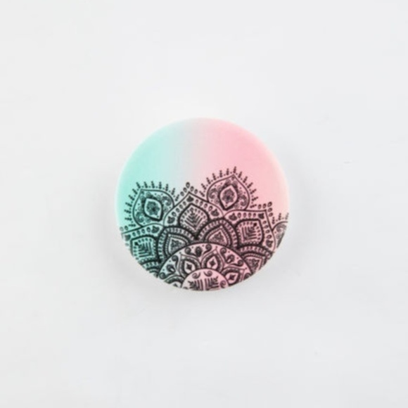 PopSockets Other - POPSOCKETS Phone Stand and Grip Teal/Pink Mandala
